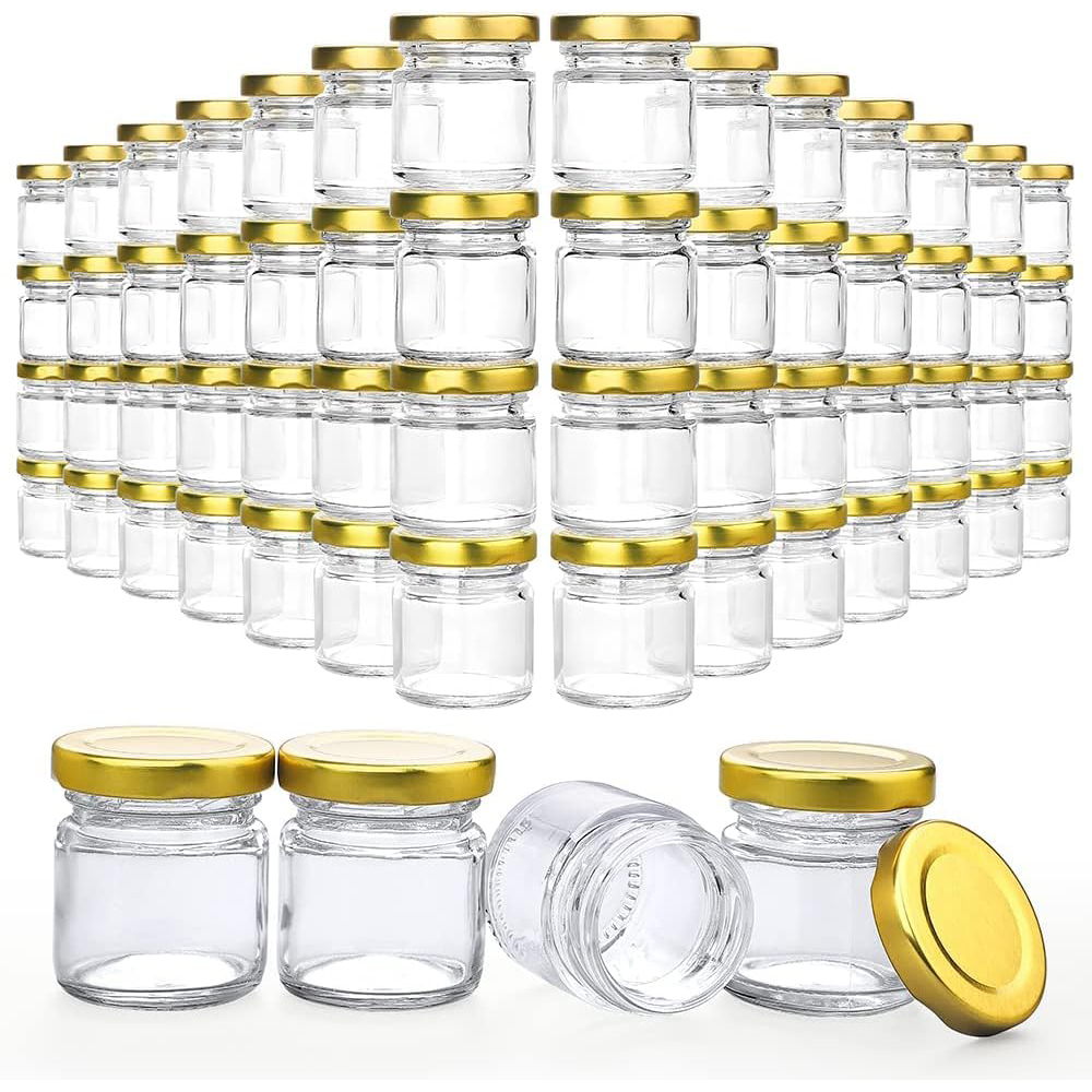 Candle Making Jars With Lids - Małe szklane słoiczki z pokrywkami, miniaturowe
