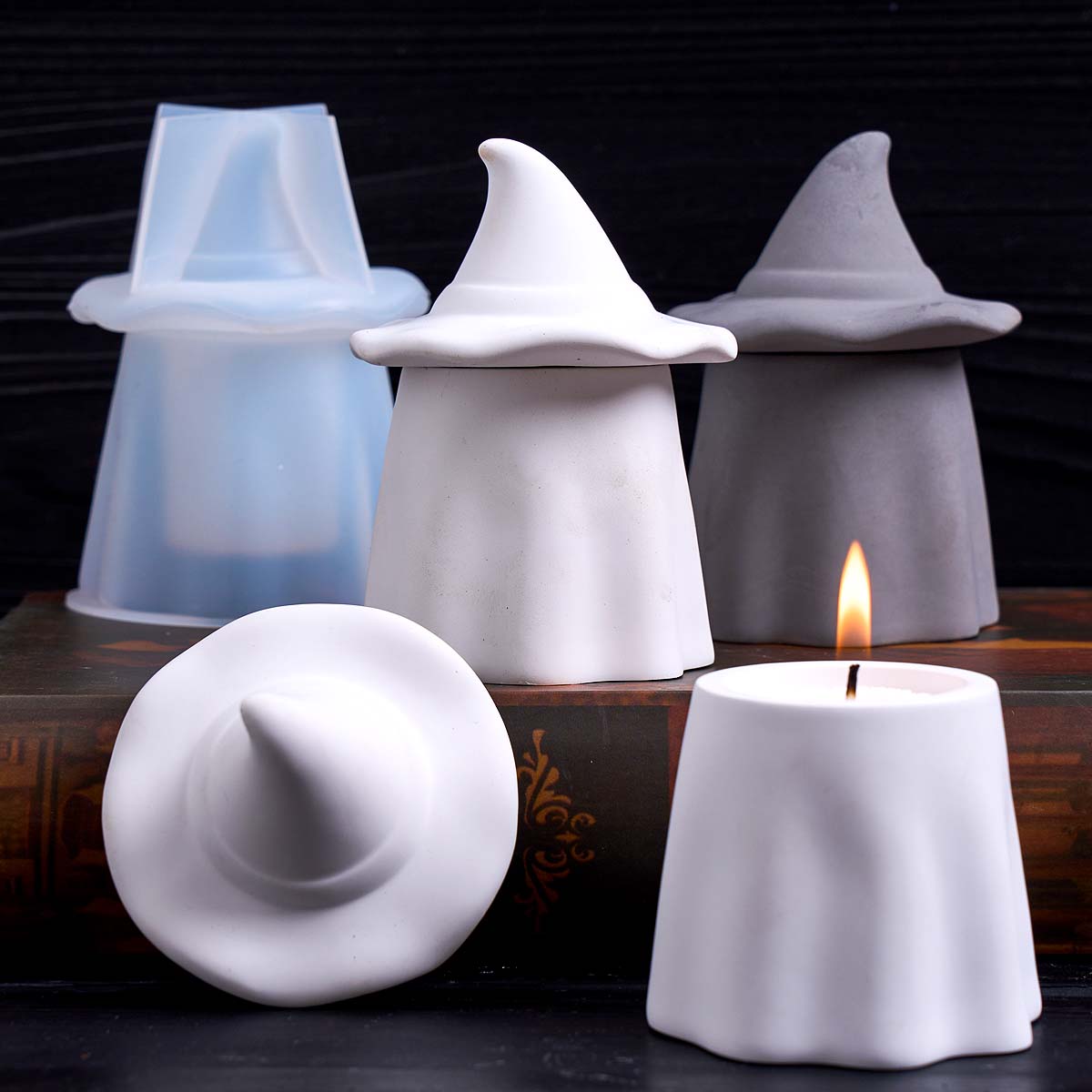 Candle Making Jars With Lids - Forma Silikonowa na Świecę w Kształcie